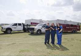 Mississippi State University's two mobile spay/neuter units